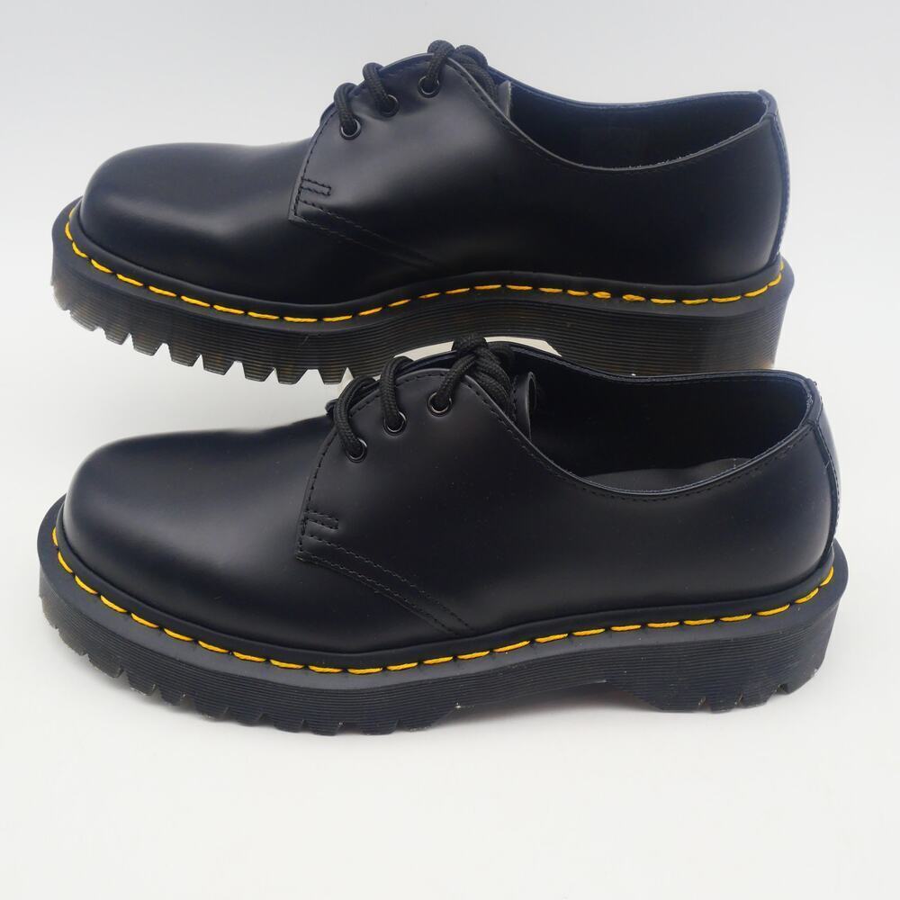NEW Dr. Martens 1460 Bex Smooth Leather Oxfords Men's 7 Women's 8 Black Docs - Picture 2 of 9